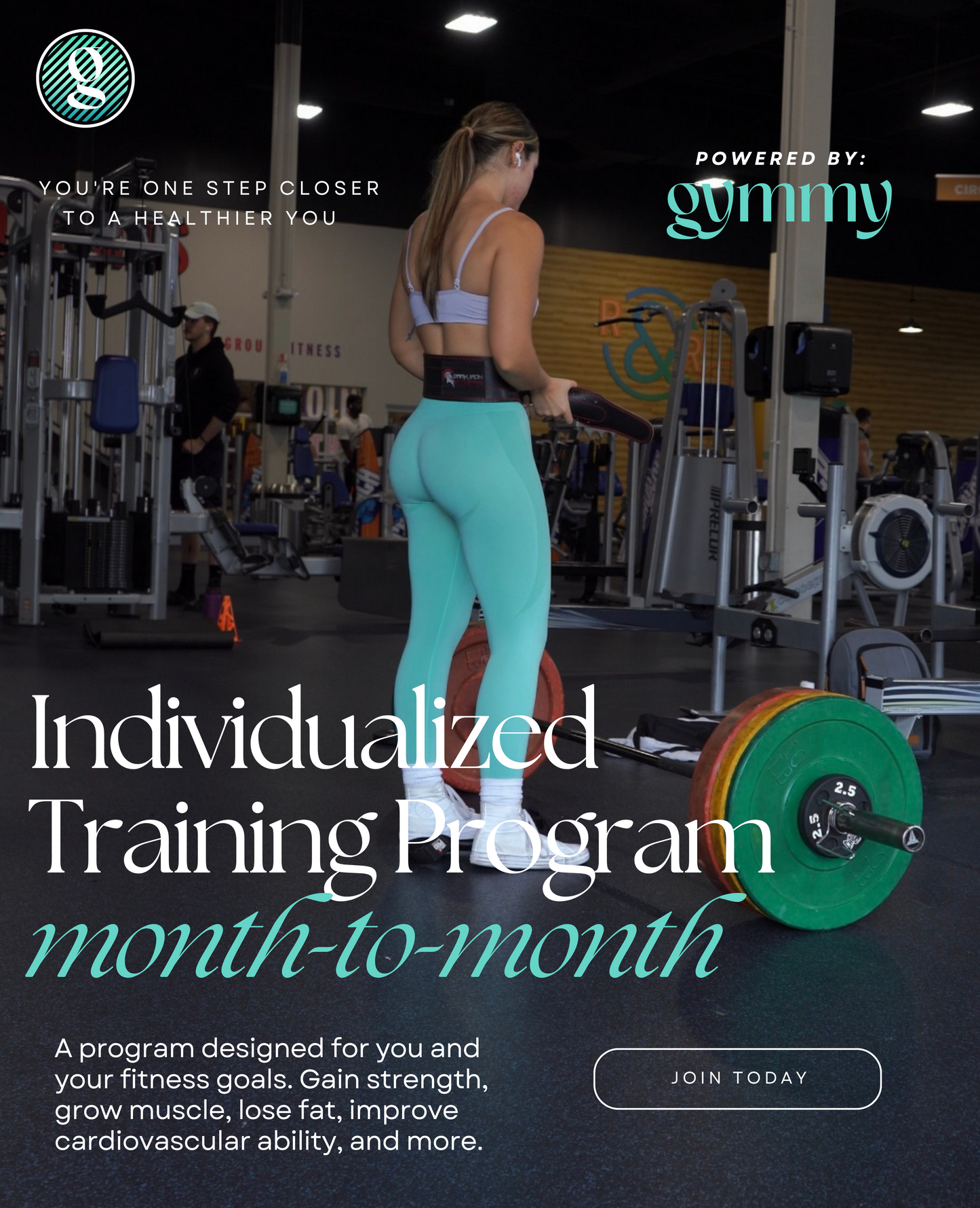 Individualized Training Program with Sadie Meyer, MS, RDN, CPT (month-to-month)