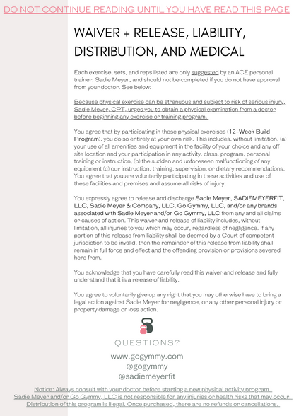 12-Week Full-Body Build Workout Program with Sadie Meyer (she/her/hers)