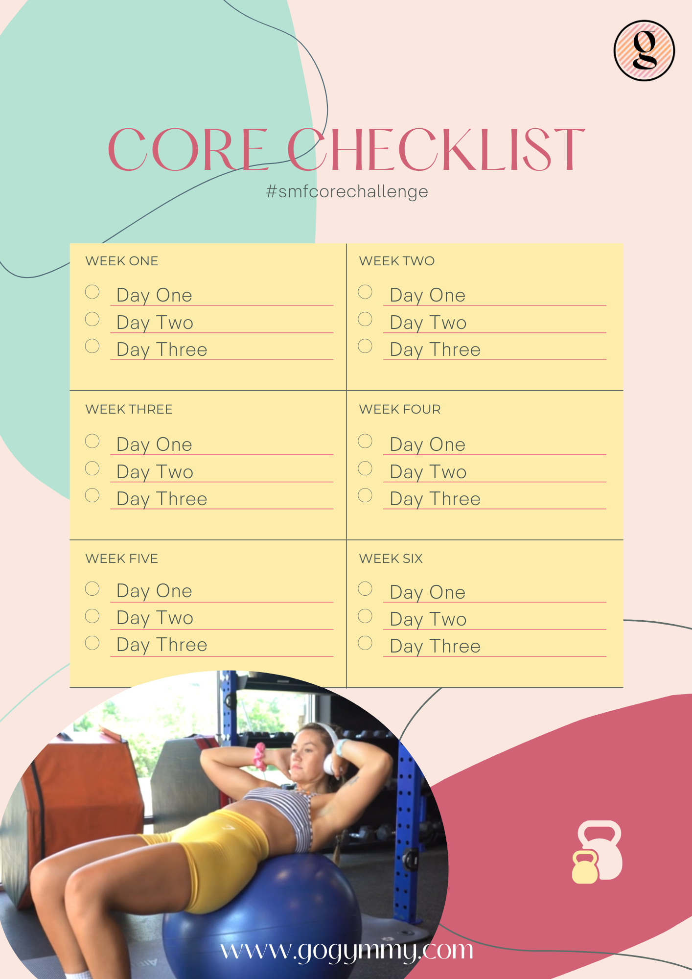 Six-Week Core Challenge with Sadie Meyer (she/her/hers)